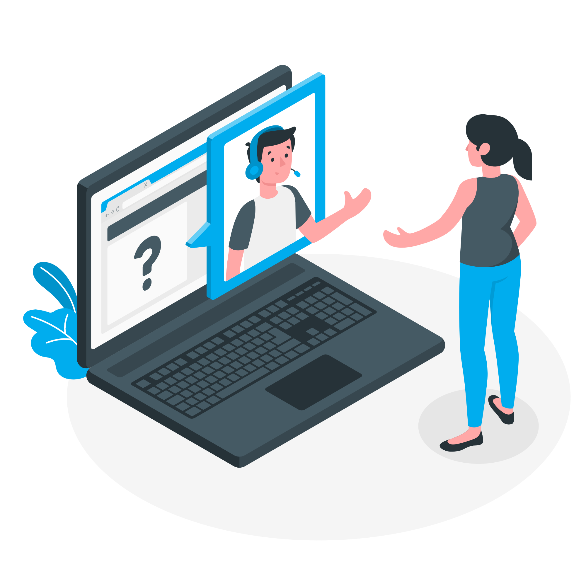 Customer Support Illustration